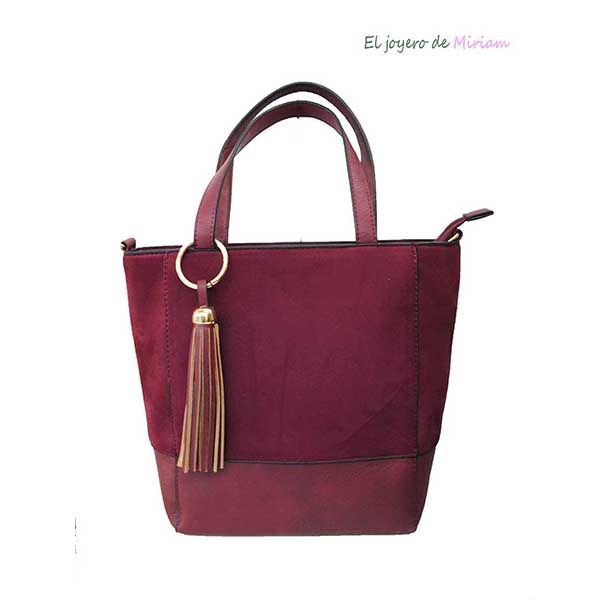 Bolso granate antelina